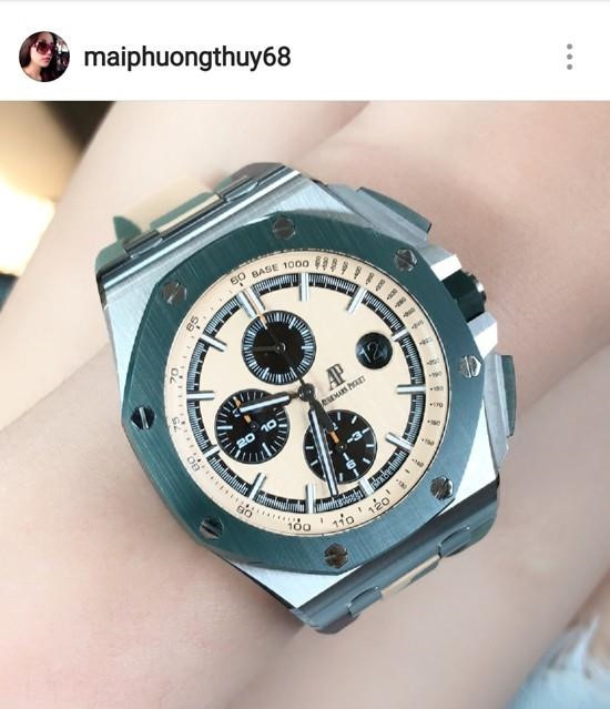 Đồng hồ của Mai Phương Thúy đến từ các thương hiệu Patek Philippe, Hublot, Audemars Piguet....Trung bình mỗi chiếc đồng hồ đều có giá trị hơn một tỷ đồng. Ảnh: Zing.