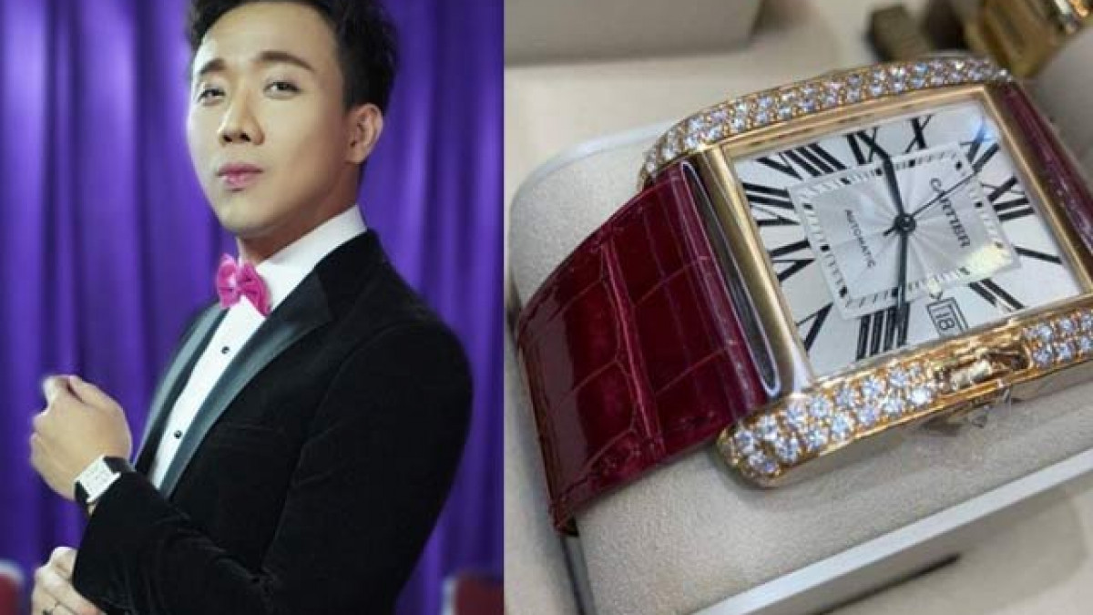 Nam MC còn đeo nhiều đồng hồ cao cấp. Trong đó, nổi bật nhất là chiếc đồng hồ Cartier đính kim cương trị giá 1,25 tỷ đồng.