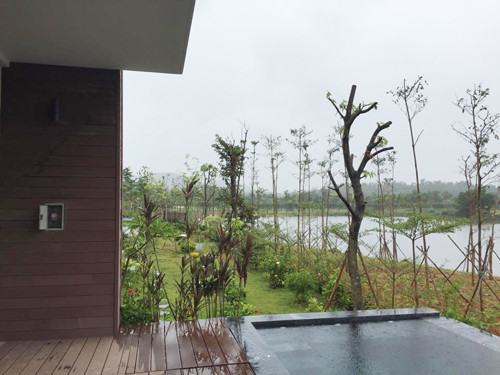 Bên cạnh đó, gia đình diễn viên Hải Anh còn một căn nhà nghỉ mát riêng tại một khu resort trên Vĩnh Phúc. Ảnh: Dân Việt