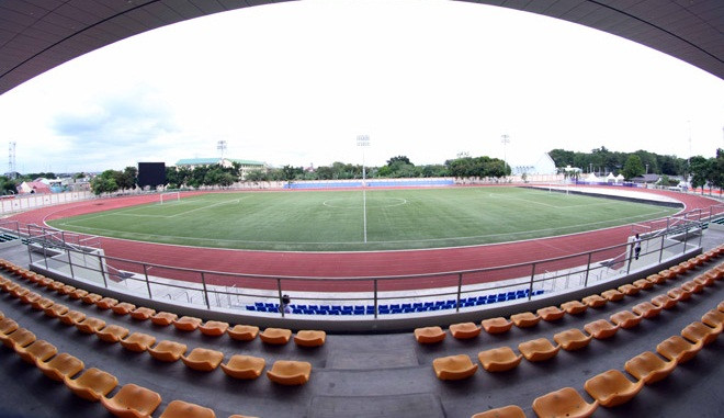 Để phục vụ cho SEA Games 30, nước chủ nhà lắp thêm 150 ghế ở khán đài A và 600 ghế ở phía đối diện, nâng tổng sức chứa của sân Binan lên thành 3.330 chỗ. Ảnh: Khám phá.