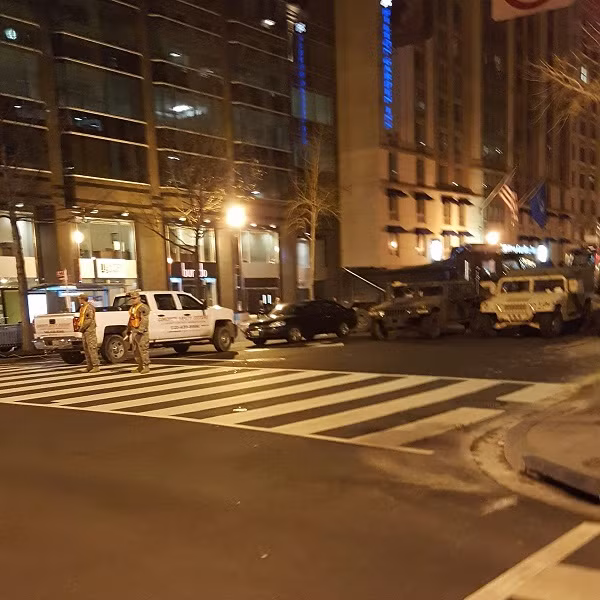 An ninh được thắt chặt trong ngày trọng đại của nước Mỹ. (Nguồn ảnh: RT).