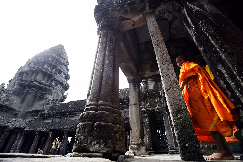 Đền Angkor Wat trong bức ảnh chụp ngày 16/7/2010.