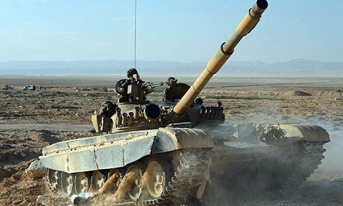 Quân đội Syria giải phóng thêm nhiều khu vực gần căn cứ T4 ở tỉnh Homs ngày 31/12. Ảnh: FNA.