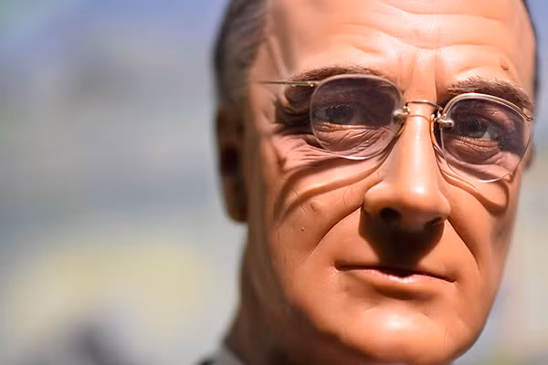 Tượng sáp cố Tổng thống Franklin Delano Roosevelt được trưng bày trong viện bảo tàng ở Gettysburg, Pennsylvania, hôm 14/1.