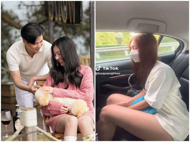 Mới đây, trên trang cá nhân TikTok, Hồ Quang Hiếu đăng tải clip ghi lại trò đùa với Tuệ Như. Cụ thể, khi Tuệ Như đang ngủ tựa đầu vào cửa kính ô tô, Hồ Quang Hiếu bất ngờ mở cửa kính xe khiến Tuệ Như nghiêng đầu ra ngoài xe. Ảnh: Saostar, Ảnh: FBNV.