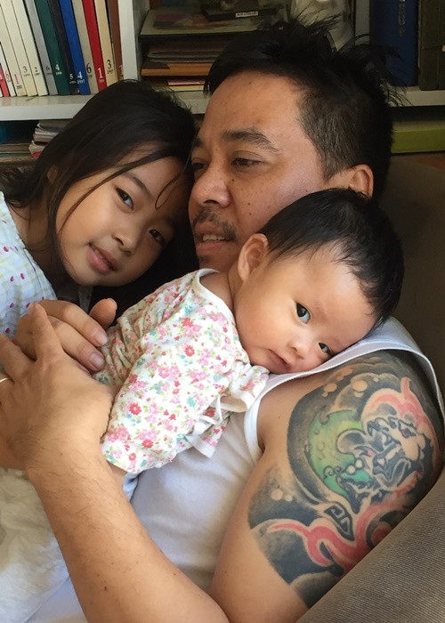 Lê Thanh Sơn - đạo diễn phim trăm tỷ Em chưa 18 đã lập gia đình. Anh từng hé lộ hình ảnh các con. Ảnh: Đẹp.