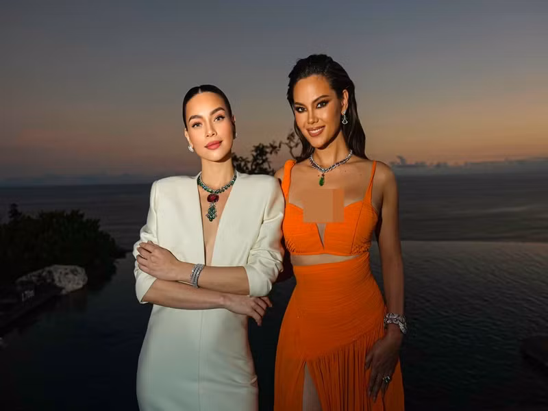 Catriona Gray sinh năm 1994, là ca sĩ, người mẫu, MC mang dòng máu lai Australia, Philippines và Scotland. Cô mang về vương miện Hoa hậu Hoàn vũ Thế giới 2018 cho nhan sắc Philippines.