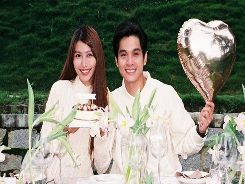 Tháng 12/2022, Quỳnh Châu công khai hẹn hò Phát Nguyễn. Cả hai quen nhau từ năm 2020. Ảnh: Zing.