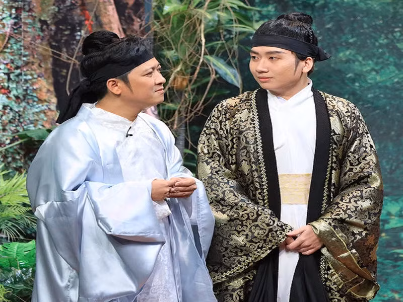 Phát La chia sẻ trên Dân Trí, anh không hề cảm thấy khó chịu khi được mọi người gọi học trò của Trường Giang. Phát La nghĩ rằng đây là một niềm hãnh diện mà không phải bất kì người nào cũng có được. Ảnh: Phụ Nữ Việt Nam.