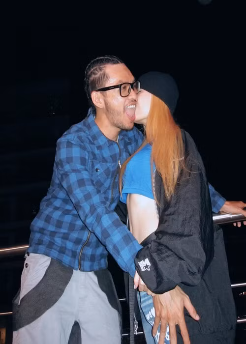 Liu Grace đăng tải hình ảnh tình tứ bên Minh Lai vào ngày Lễ Tình nhân năm 2023. Ảnh: FBNV.