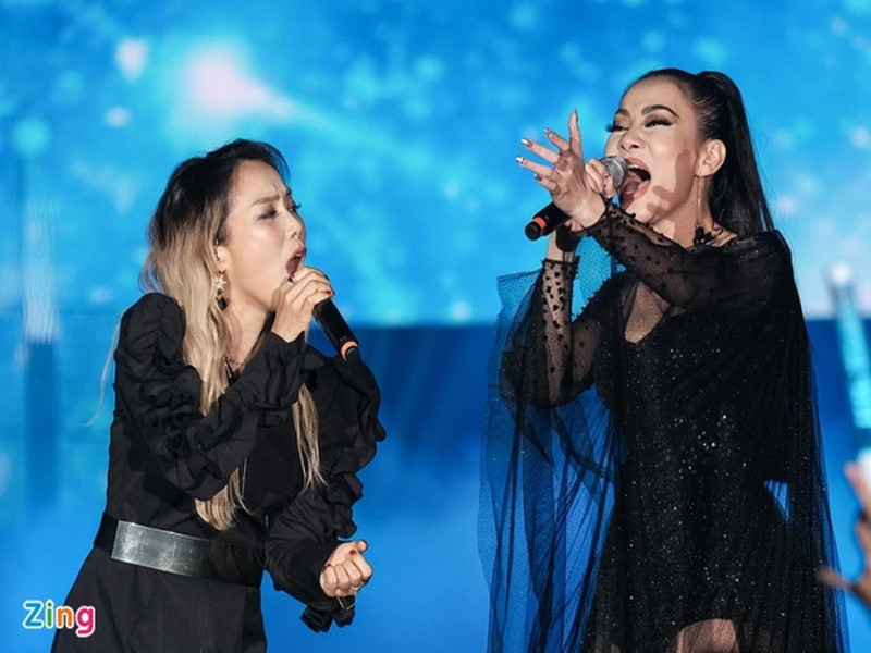 Trấn Thành cùng Hari Won từng giúp Thu Minh chăm sóc ca sĩ Kim So Hyang - khách mời của Thu Minh trong một dự án âm nhạc khi Thu Minh bận rộn. Ảnh: Zing.