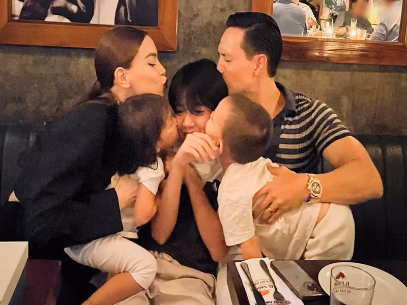 Ho Ngoc Ha - Kim Ly hon Subeo, mung sinh nhat con trai 13 tuoi