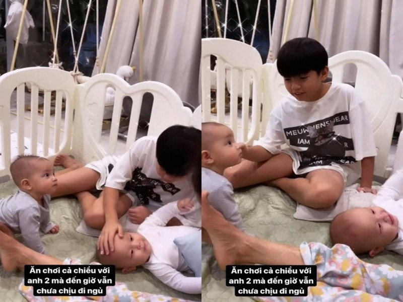 Subeo cũng cưng chiều Lisa và Leon - hai em cùng mẹ khác cha. Ảnh: Người Đưa Tin.