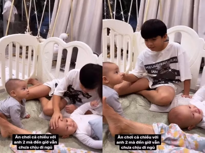 Subeo cũng cưng chiều Lisa và Leon - hai em cùng mẹ khác cha. Ảnh: Người Đưa Tin.