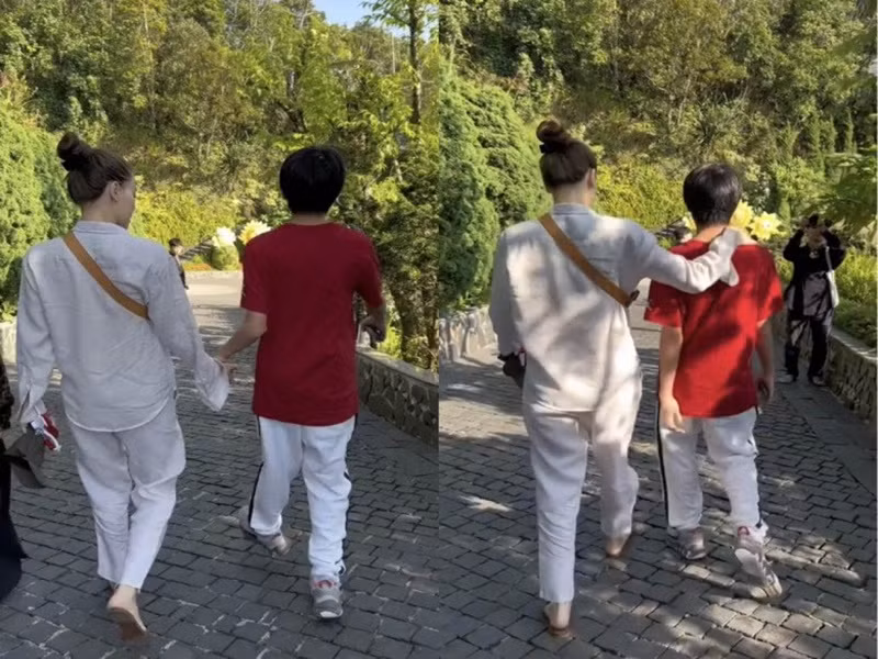 Hồ Ngọc Hà không để Subeo có cảm giác lạc lõng. Cô luôn bên con trai đầu lòng trong các sự kiện, dịp lễ quan trọng cũng như để cậu nhóc có sợi dây kết nối với các em. Ảnh: Người Đưa Tin.