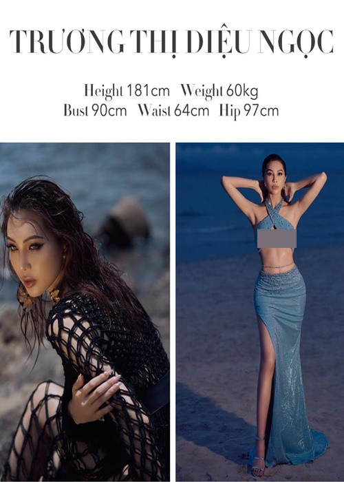 Trương Thị Diệu Ngọc cũng tham gia The New Mentor 2023. Mỹ nhân này đăng quang Hoa khôi Áo dài Việt Nam năm 2016.