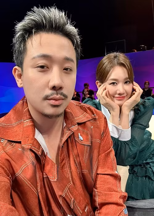 Vợ chồng Trấn Thành cùng quay một chương trình cách đây không lâu.