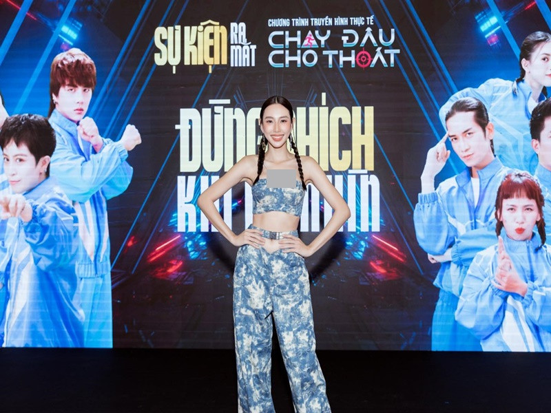 Nàng hậu góp mặt trong gameshow Chạy đâu cho thoát.