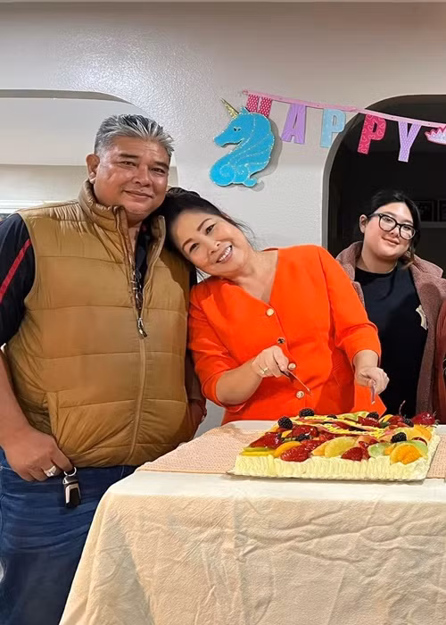 Nam diễn viên cảm ơn vợ đã luôn bên cạnh anh để cùng dựng xây gia đình hạnh phúc. Ảnh: FBNV.