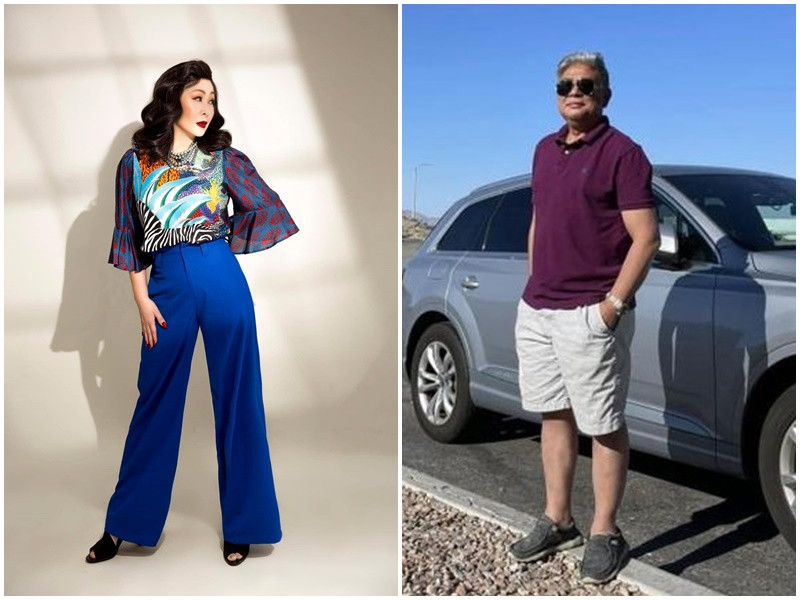 Mới đây, vợ chồng Hồng Vân lột xác về ngoại hình. Lê Tuấn Anh lấy lại phong độ sau khi giảm đến 42 kg, Hồng Vân giảm 14 kg. Ảnh: FBNV.