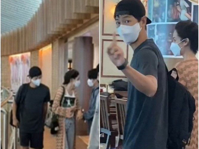 Theo Dispatch, Song Joong Ki gặp Katy ở Italy khi quay phim Vincenzo. Nữ diễn viên là giáo viên dạy tiếng Italy của Song Joong Ki. Cuối năm 2022, Song Joong Ki thừa nhận hẹn hò Katy. Ảnh: Sports Chosun.