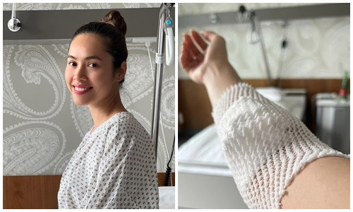 A hau Hoang My nhap vien vi benh la