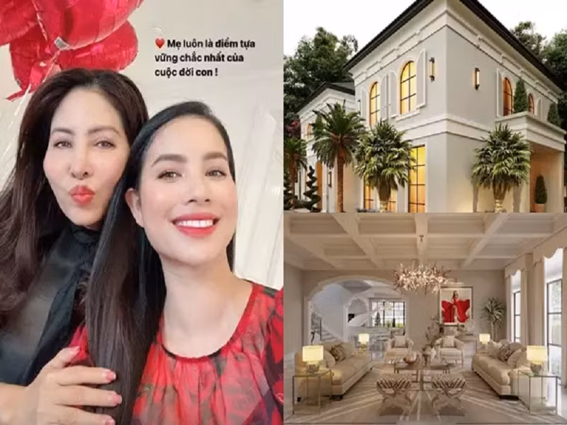 Cuoc song sang chanh cua me de Pham Huong khi con gai noi tieng