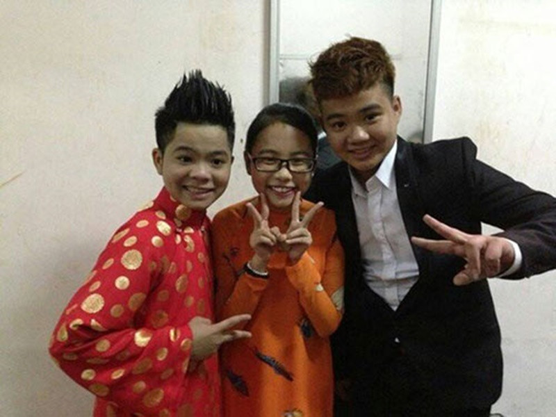 Quang Anh và Phương Mỹ Chi hội ngộ trong những lần chạy show. Ảnh: Khám Phá.