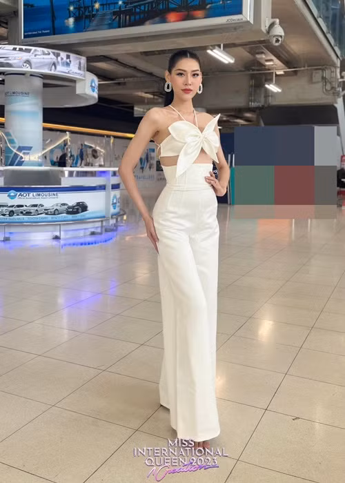 Mới đây, Dịu Thảo vướng nghi vấn sao chép bài giới thiệu của Hoa hậu Hoàn vũ Thái Lan 2021 - Anchilee Scott-Kemmis. Ảnh: Hoa hậu Chuyển giới Quốc tế.