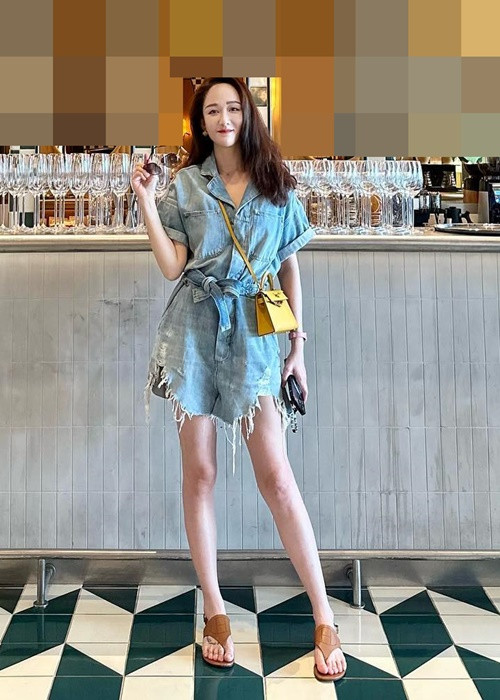 Vóc dáng của Trần Kiều Ân hiện tại thon gọn hơn. Ảnh: Instagram.