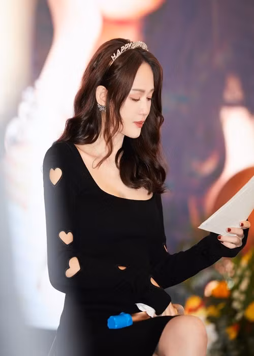 Gương mặt của Trần Kiều Ân đẹp không góc chết. Ảnh: Instagram.