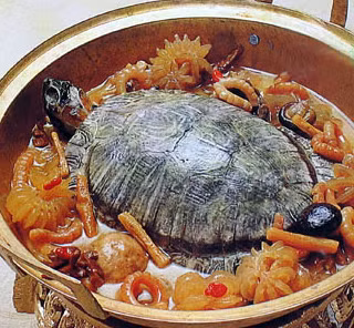 Đặc sản càng bổ dưỡng thì đắt đỏ bao nhiêu, giới nhà giàu thời xưa vẫn có thể mua được. Đặc biệt là món rùa hầm tăng cường sức khỏe. Ảnh minh họa.