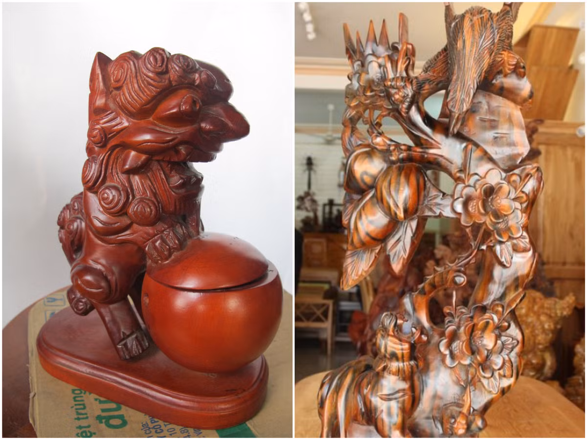 Khảo sát trên thị trường, các loại tượng (cá chép, phật Di lặc, đại bàng....) được rao bán với mức 700.000 đồng đến 2 triệu đồng.