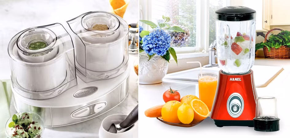 Máy làm kem gia đình và máy xay sinh tố được nhiều siêu thị điện máy bày bán. Giá mỗi thiết bị dao động từ 400.000 đồng đến trên 2 triệu. Anh Thái Quốc Tuấn (chủ cửa hàng thiết bị gia dụng tại Thanh Xuân) cho biết: "Đầu mùa, nhiều gia đình bắt đầu chọn mua máy xay sinh tố, dòng đa năng, nhiều dao có thể chế biến các dạng thực phẩm mềm, cứng bán chạy hơn cả".