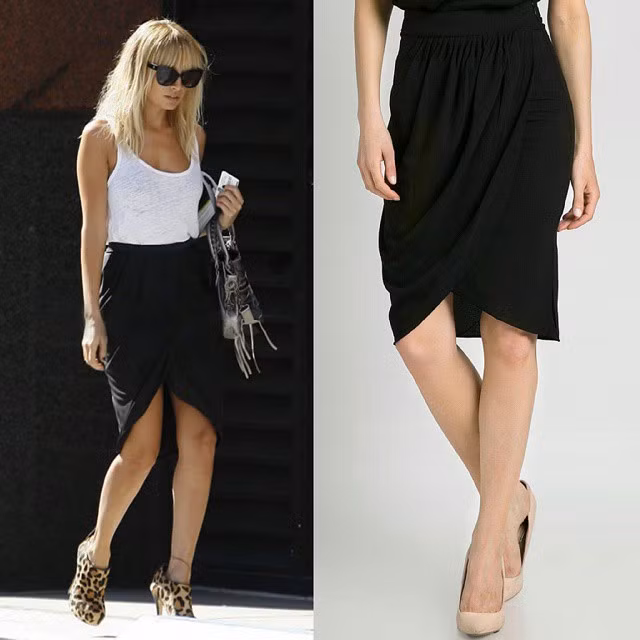  Chân váy hoa tulip giúp các bạn nữ khoe được đường cong nữ tính. Vào những ngày đẹp trời, các nàng có thể diện mẫu váy này mix cùng đôi giày ankle boot (giày có thiết kế cao vừa chạm hoặc trên mắt cá chân một chút) hở mũi. Còn vào những ngày nóng nực, các bạn nữ có thể mix chân váy tulip với một đôi sandal chiến binh khỏe khoắn. Ảnh Blurmark