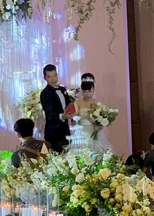 Hồi tháng 11/2018, Trương Nam Thành làm đám cưới tại Hà Nội. Ảnh: Dân Việt
