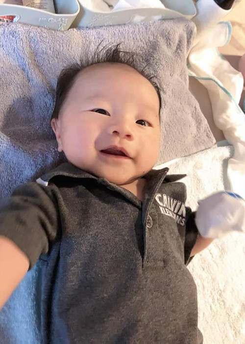 Tính đến nay, quý tử nhà nam "đạo diễn triệu đô" sắp gần 3 tháng tuổi.