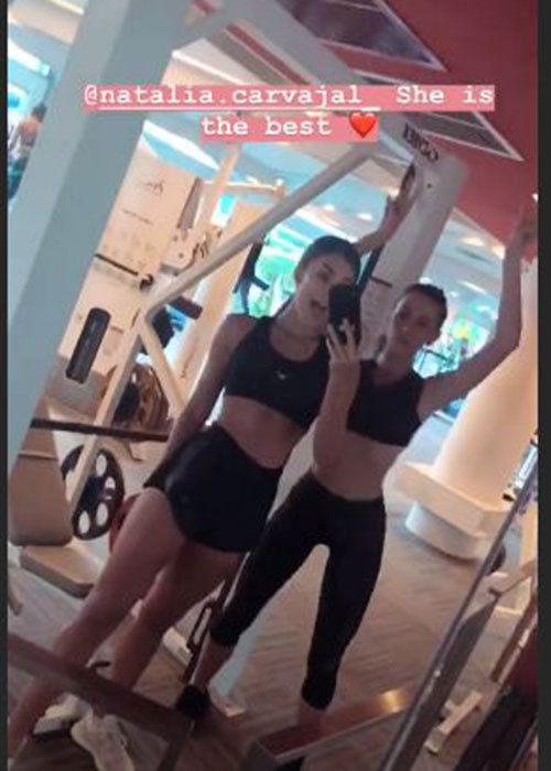 Là đối thủ của nhau, đại diện Colombia và Costa Rica vẫn thường xuyên đi tập gym cùng nhau.