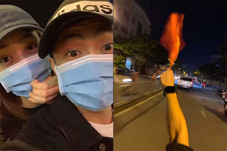 Sao Viet xuong duong di bao mung chuc vo dich AFF Cup 2018