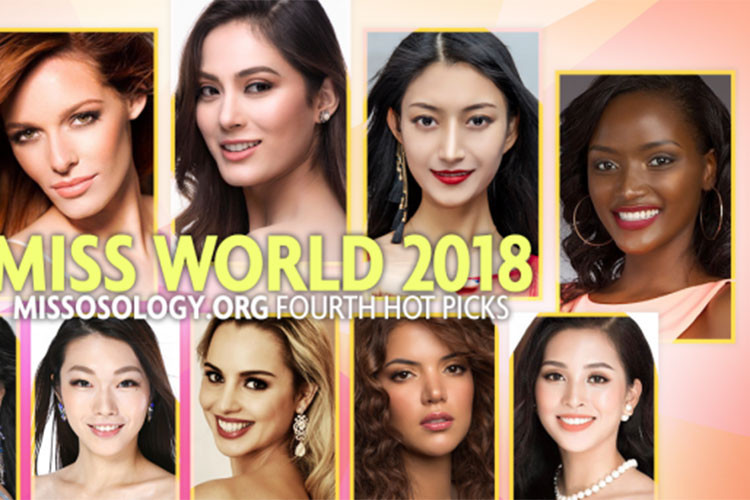 Trước thềm chung kết cuộc thi Miss World 2018 (Hoa hậu Thế giới), đại diện Việt Nam - Hoa hậu Trần Tiểu Vy được chuyên trang sắc đẹp Missosology dự đoán lọt top 10. Cũng theo Missosology, thí sinh sẽ giành vương miện là đại diện Nepal, theo sau lần lượt là đại diện Pháp, Trung Quốc, Chile, Uganda, Hàn Quốc, Nhật Bản, New Zealand, Venezuela...