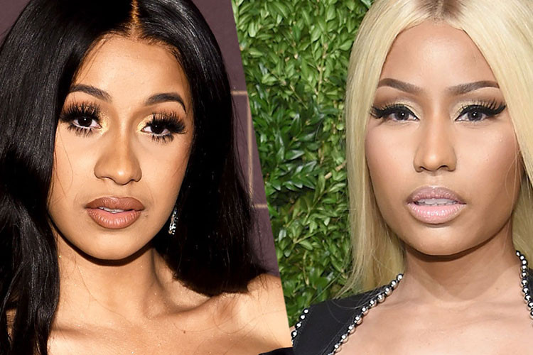Giữa ồn ào, Cardi B và Nicki Minaj lời qua tiếng lại. Trên trang cá nhân nhân, Cardi B cho biết, cô không chịu nổi khi đàn chị chê bai khả năng làm mẹ của cô. Còn Nicki Minaj dằn mặt đàn em: "Cứ thử đặt tay lên nhầm người xem, cô chết chắc". Ảnh: Vulture