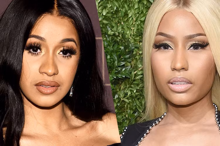 Giữa ồn ào, Cardi B và Nicki Minaj lời qua tiếng lại. Trên trang cá nhân nhân, Cardi B cho biết, cô không chịu nổi khi đàn chị chê bai khả năng làm mẹ của cô. Còn Nicki Minaj dằn mặt đàn em: "Cứ thử đặt tay lên nhầm người xem, cô chết chắc". Ảnh: Vulture