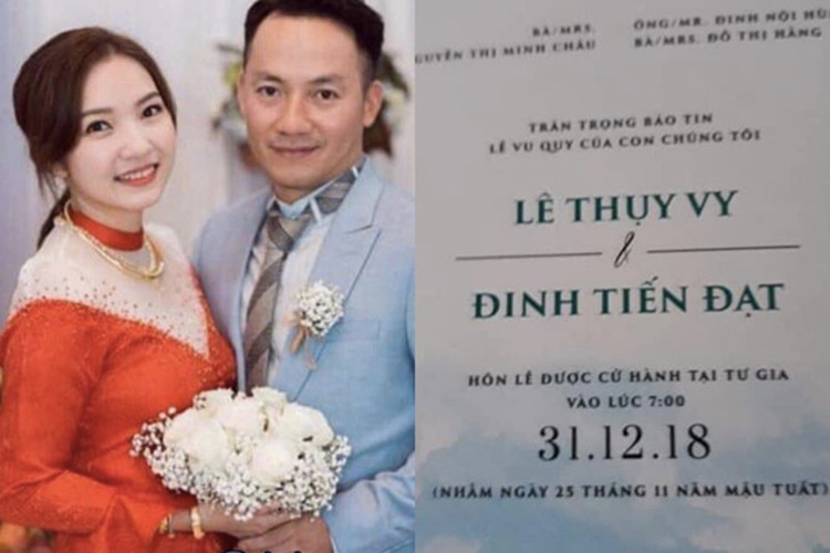 Cư dân mạng đang xôn xao tin đồn rapper Tiến Đạt cưới vợ vào ngày 31/12 tới đây khi hình ảnh được cho là chụp từ đám hỏi của anh và hình ảnh thiệp cưới được lan truyền trên mạng xã hội. Ảnh: Zing