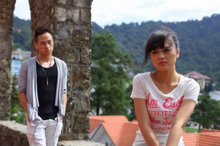 Hình ảnh Thu Quỳnh với tạo hình giản dị trong một bộ phim năm 2013.