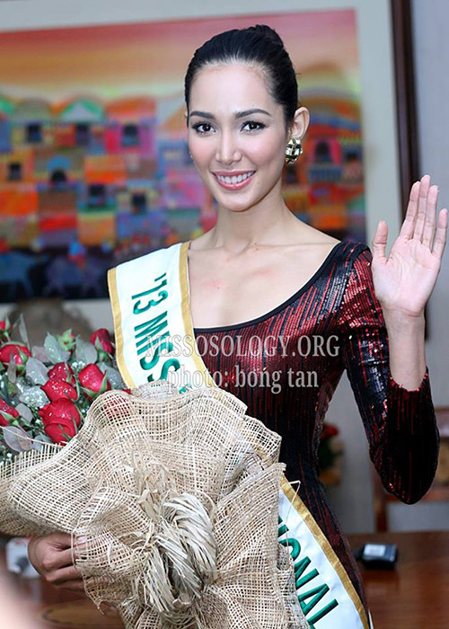 Tháng 8/2018, cựu Hoa hậu Quốc tế tiết lộ cô bị suy thận mãn tính vì liên tục uống loại thực phẩm bổ sung Creatine dành cho người tập gym. Ảnh: Missosology