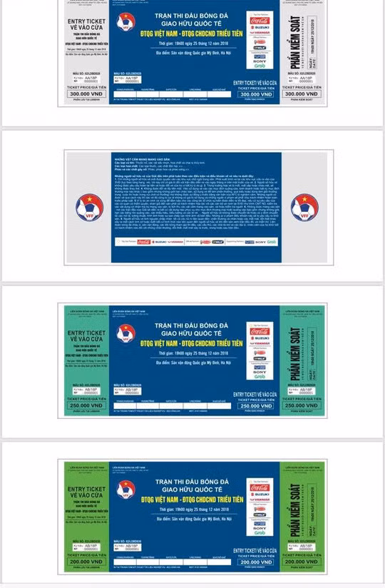 Ve tran Viet Nam - Trieu Tien cao nhat la 300 nghin dong