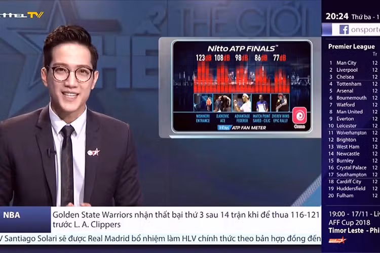 Từ tháng 7/2018, Chí Nhân cộng tác với đài làm MC chuyên mục bản tin thể thao tổng hợp.