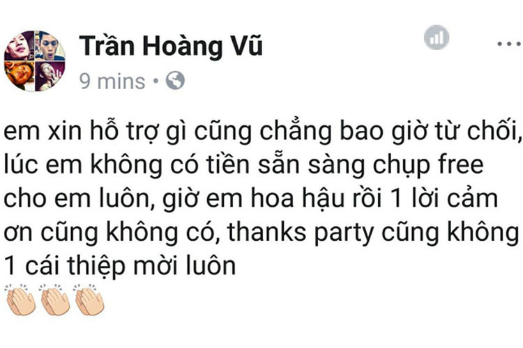 Sau khi đăng quang Hoa hậu Chuyển giới Quốc tế 2018, Hương Giang Idol dính tin đồn là hoa hậu bị nhiếp ảnh gia Milor Trần tố bội bạc. Ảnh: VTC