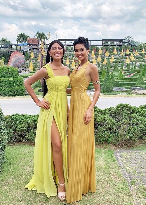 H'hen Niê liên tục thay trang phục trong một ngày tại cuộc thi.