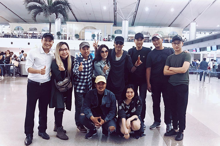 Tài tử Han Jae Suk cùng ê-kíp Hàn Quốc hiện đã trở về nước.